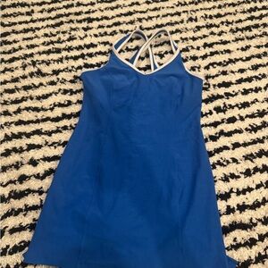 Beyond Yoga Blue and White Top